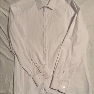 Ben Sherman White Dress Shirt with Point Collar